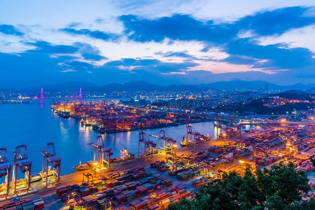Busan harbour